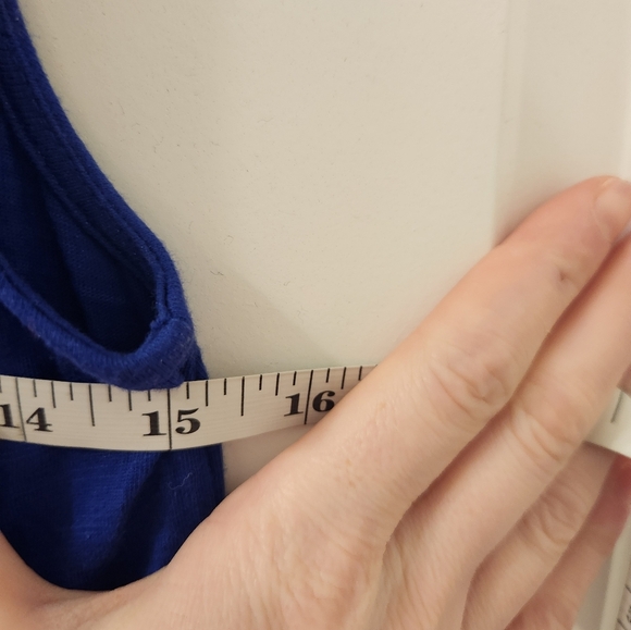 Lilly Pulitzer Mini Dress Solid Blue Size XS V Neck #Z552 - Picture 5 of 5